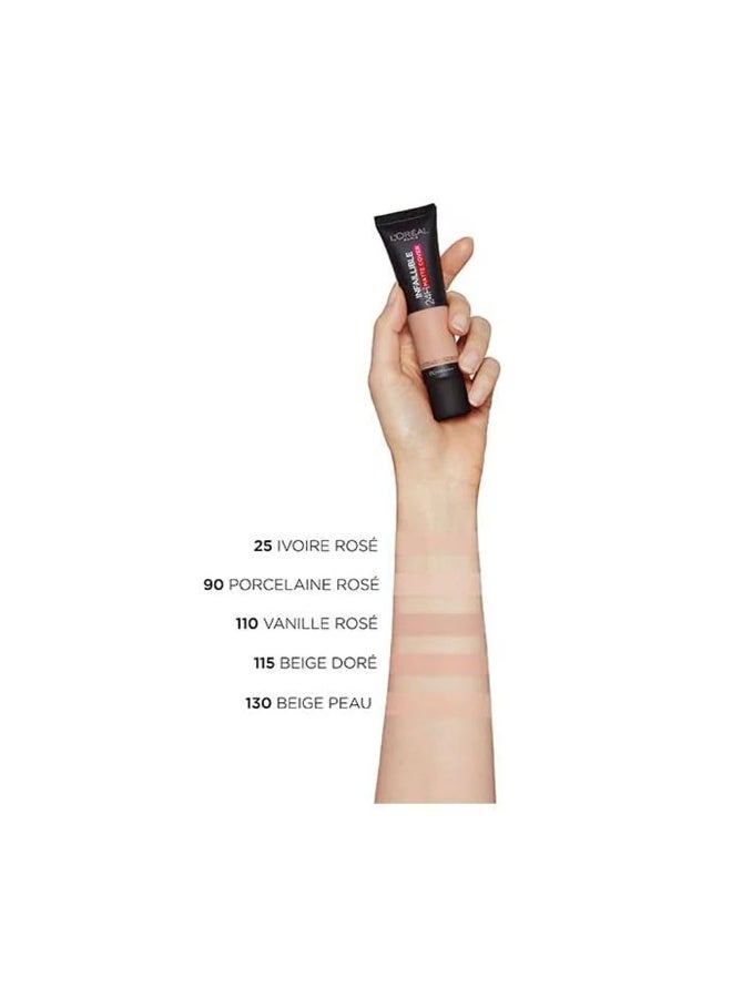 LOROYAL L'oreal Paris Infallible 24h Matte Foundation 110 Roz Vanilla - Image 4